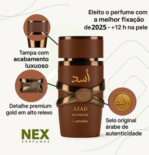 PROMOÇÃO COMPRE 1 LEVE 3 -  Asad Lattafa, Wazeer Al Noble Lattafa e Asad Bourbon - Queima de Estoque🔥  - 100ml Cada